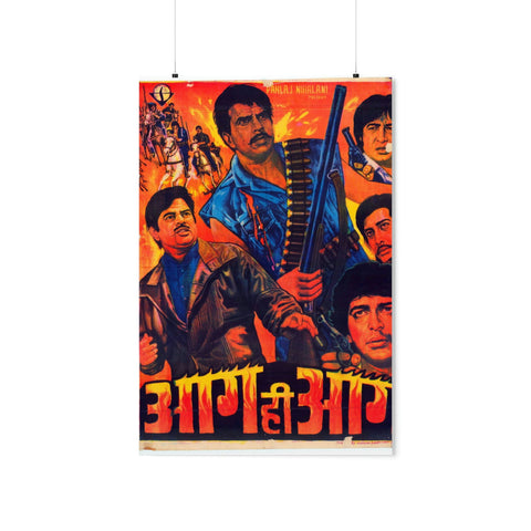 Aag Hi Aag (1987) Premium Matte Vertical Posters - www.desimovies.biz