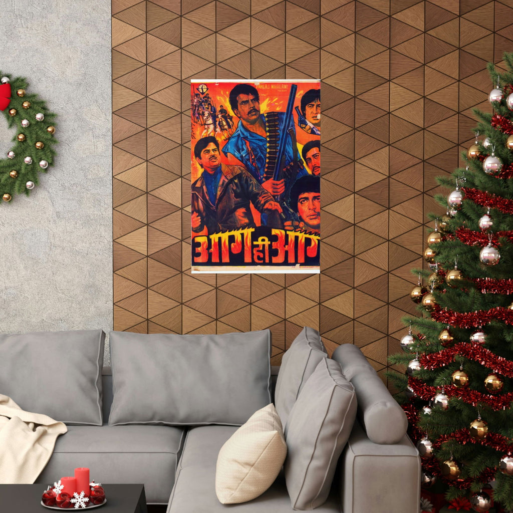 Aag Hi Aag (1987) Premium Matte Vertical Posters - www.desimovies.biz