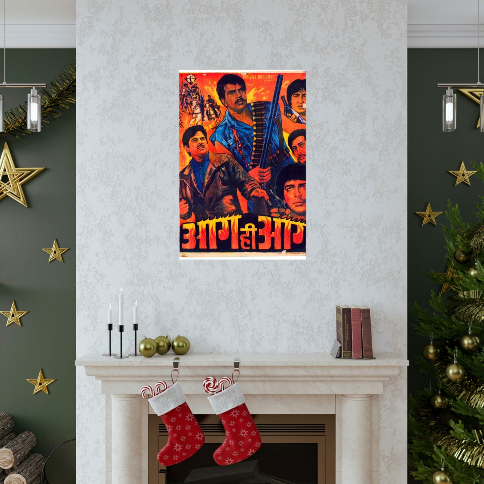 Aag Hi Aag (1987) Premium Matte Vertical Posters - www.desimovies.biz
