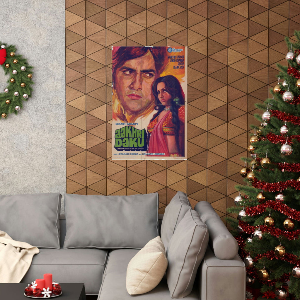 Aakhri Daku (1978)  Bollywood Poster  - Premium Matte Vertical Posters - www.desimovies.biz