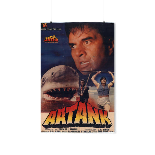 Aatank - Indian Jaws - Premium Matte Vertical Posters - www.desimovies.biz