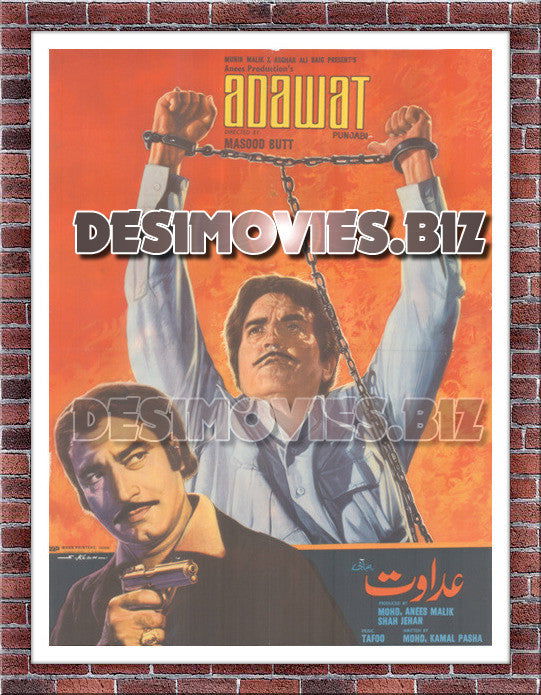 Adawat (1979)  Original Poster & Advert - www.desimovies.biz
