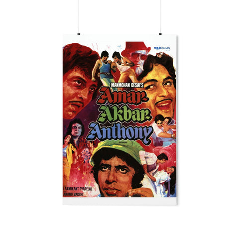 Amar Akbar Anthony (1977) Premium Matte Vertical Posters - www.desimovies.biz