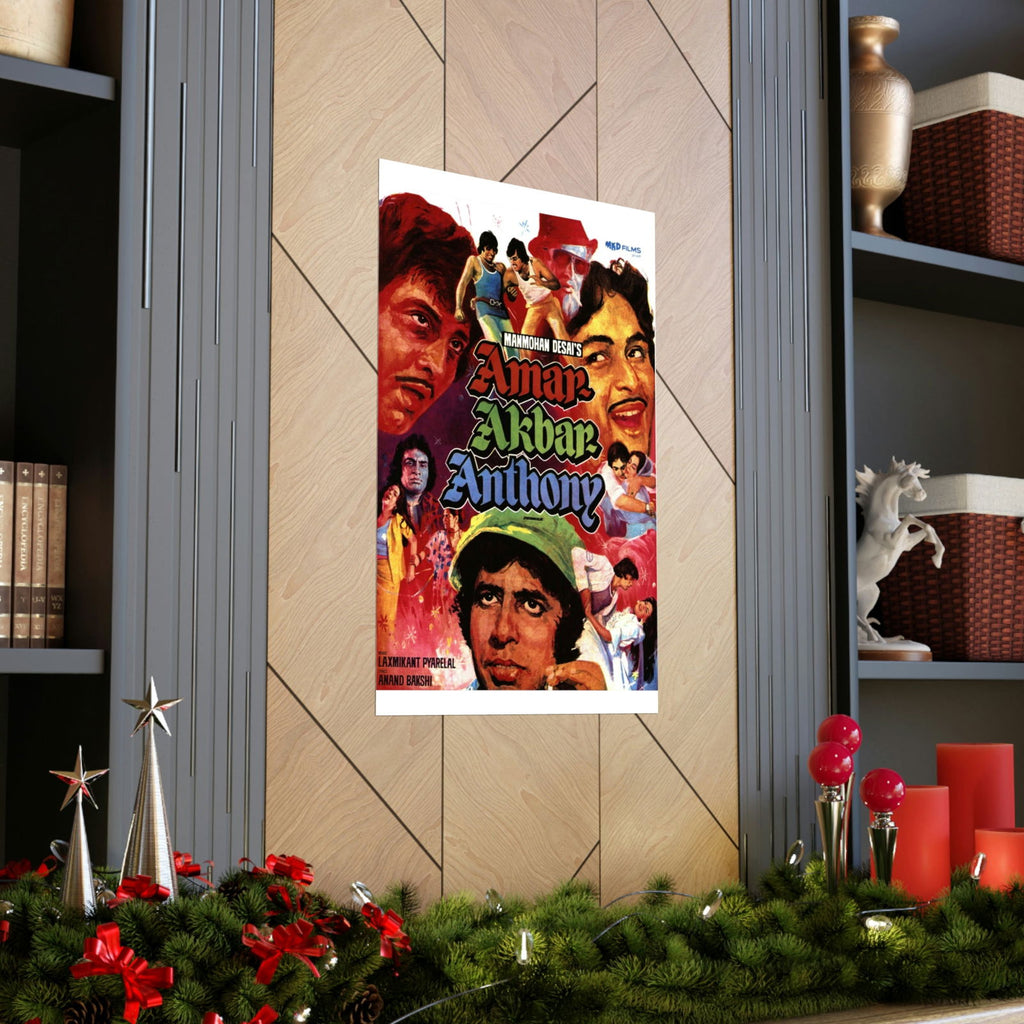 Amar Akbar Anthony (1977) Premium Matte Vertical Posters - www.desimovies.biz
