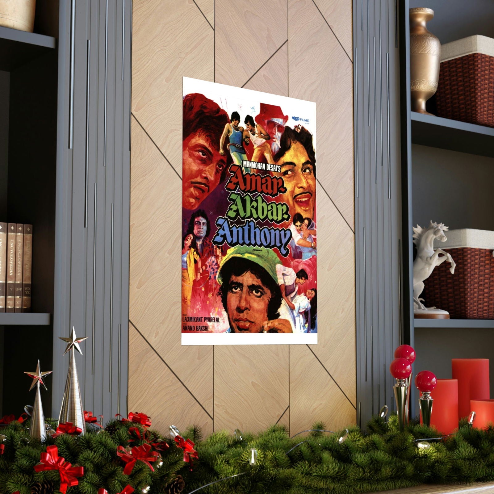 Amar Akbar Anthony (1977) Premium Matte Vertical Posters - www.desimovies.biz