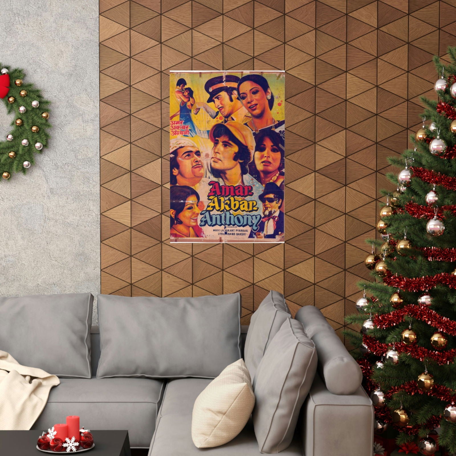 Amar Akbar Anthony (1977) Premium Matte Vertical Posters - www.desimovies.biz