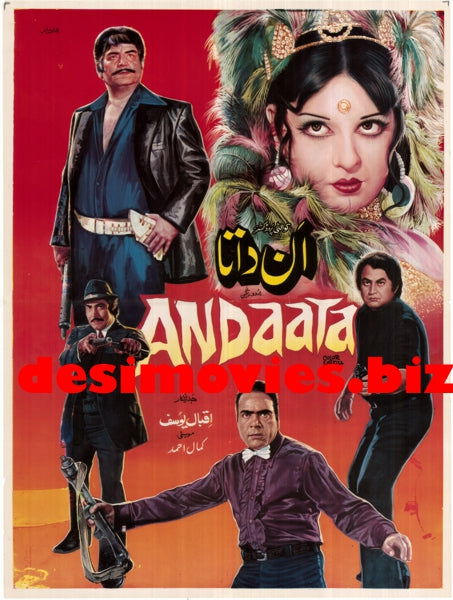 Andaata (1976) Poster - www.desimovies.biz