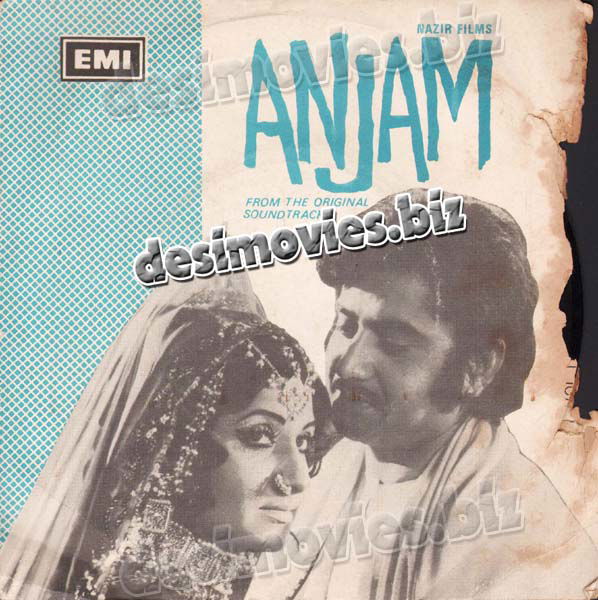 Anjaam (1976)- 45 Cover - www.desimovies.biz