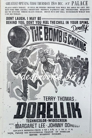 Arriva Dorellik (1967) Press Ad, Karachi - www.desimovies.biz
