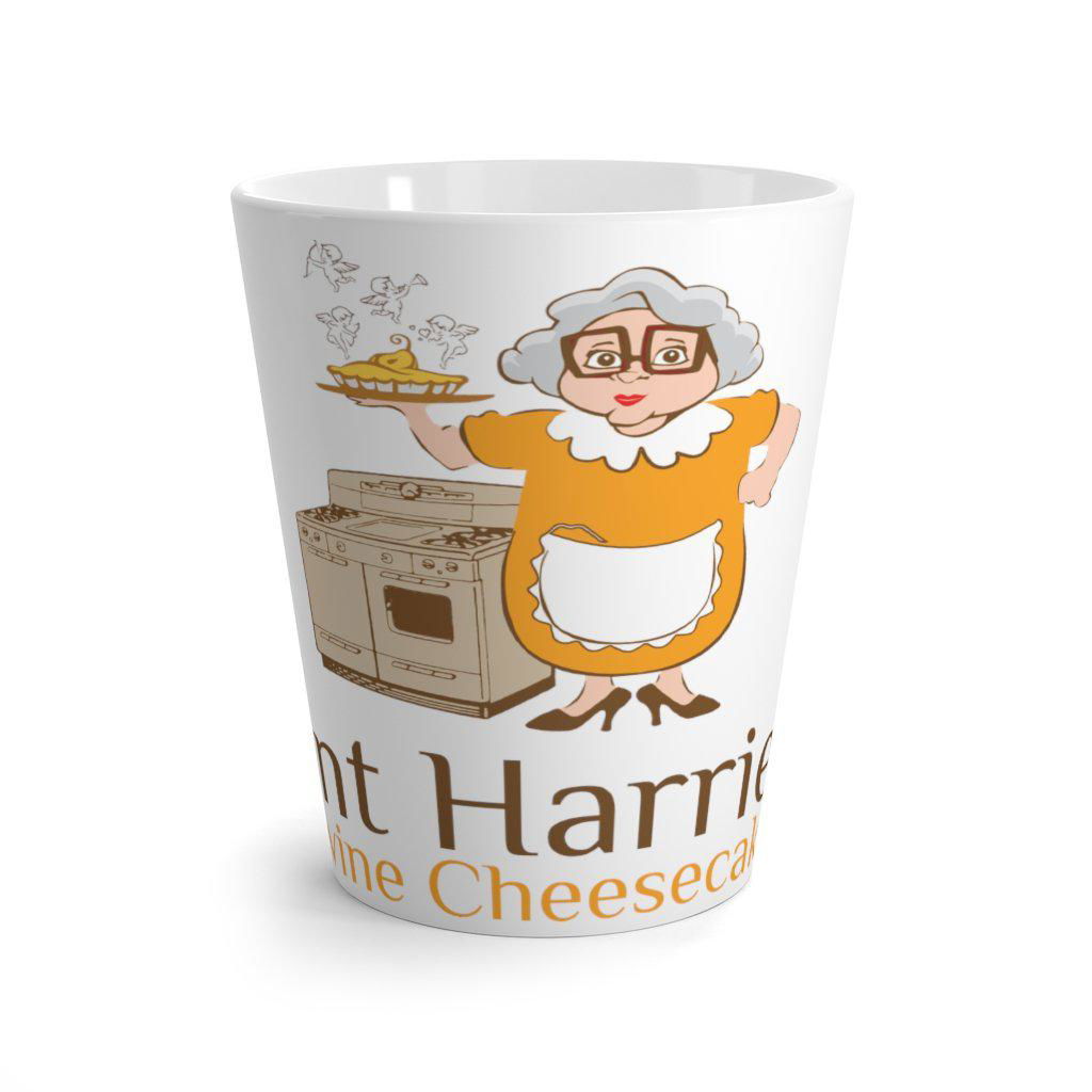 Aunt Harriet's Divine Cheesecakes Latte mug - www.desimovies.biz
