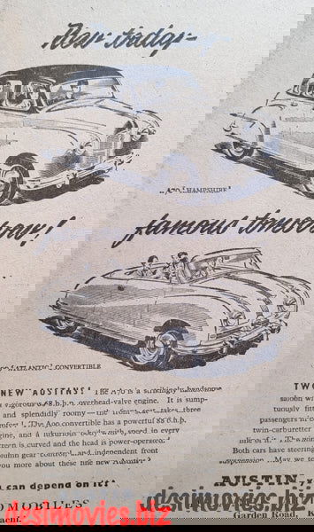 Austin (1949) Press Advert 1949 - www.desimovies.biz