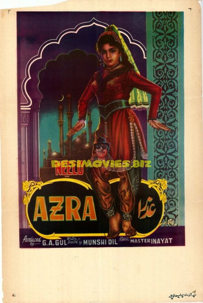Azra (1962) Original Poster - www.desimovies.biz
