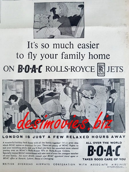 B.O.A.C (1967) Advert 1969 - www.desimovies.biz