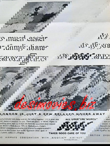B.O.A.C (1967) Advert 1969 - www.desimovies.biz