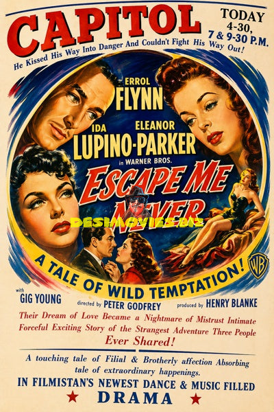 Escape Me Never (1947) Press Advert (Pakistan)