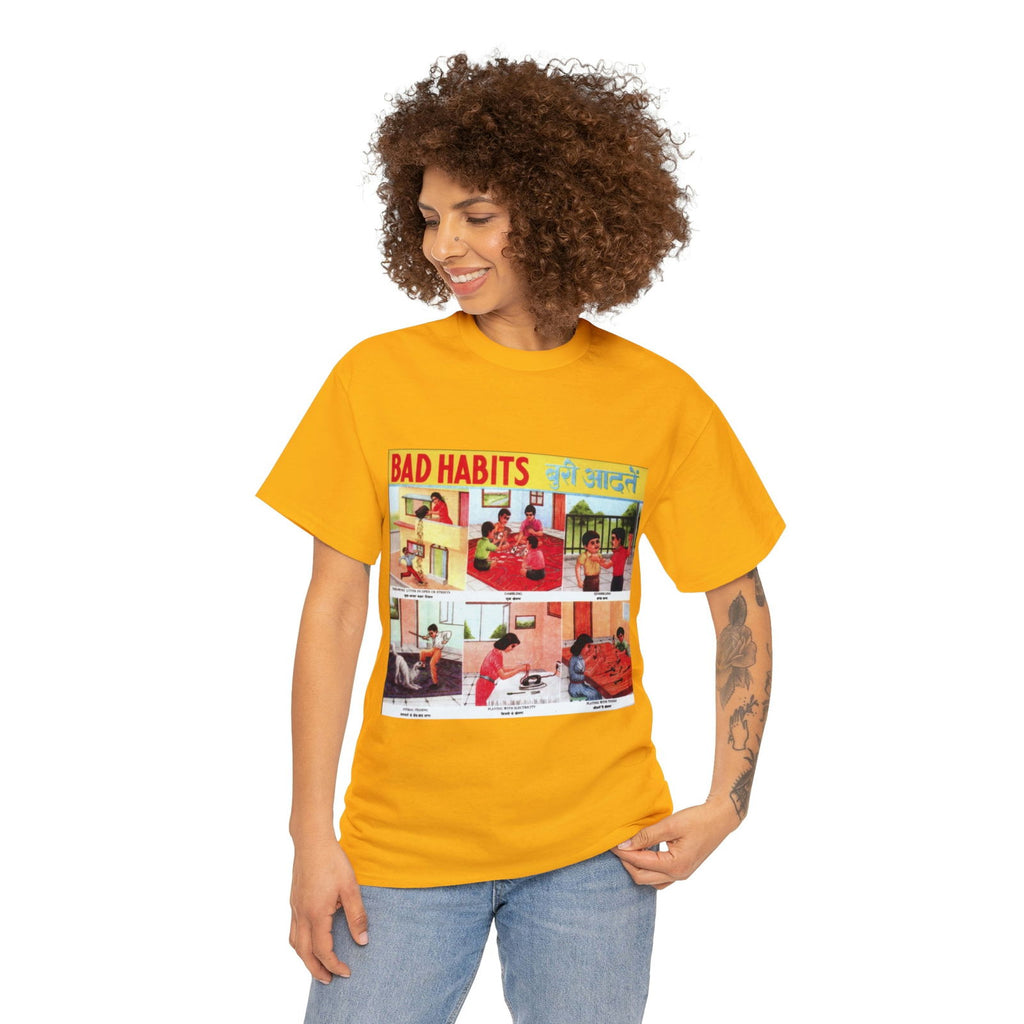 Bad Habits - Unisex Heavy Cotton Tee - www.desimovies.biz
