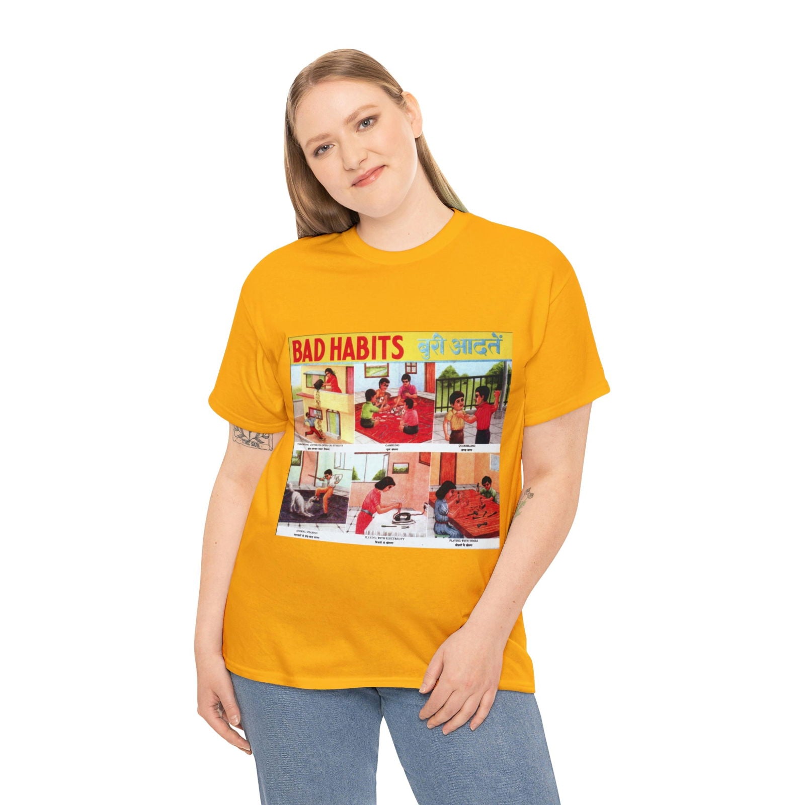 Bad Habits - Unisex Heavy Cotton Tee - www.desimovies.biz