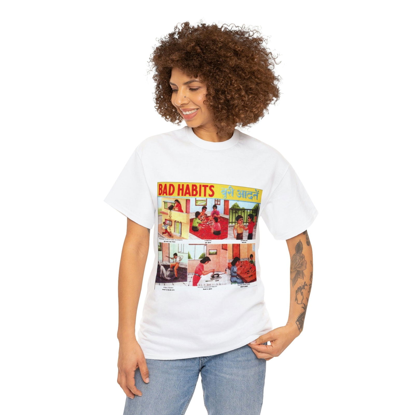 Bad Habits - Unisex Heavy Cotton Tee - www.desimovies.biz