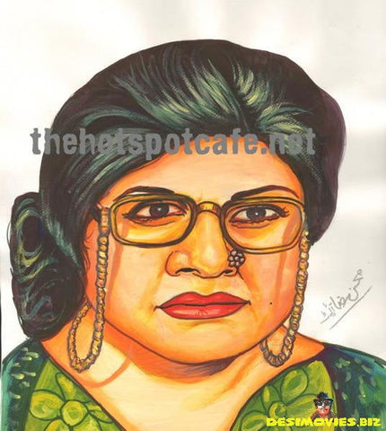 Bahar Begum - Hand Painted - Water Colours - www.desimovies.biz