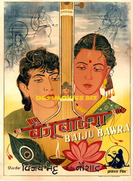 Baiju Bawra  (1952) Original Poster - www.desimovies.biz