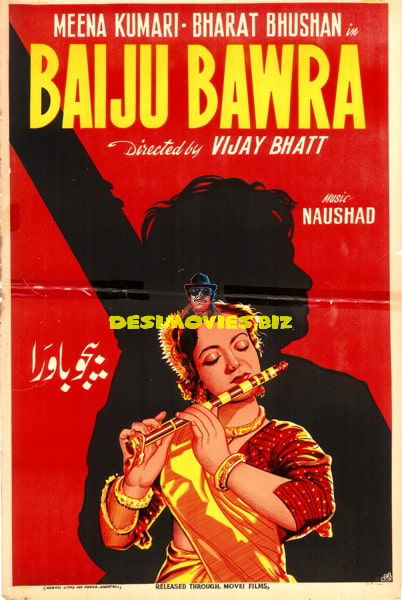 Baiju Bawra  (1952) Original Poster - www.desimovies.biz