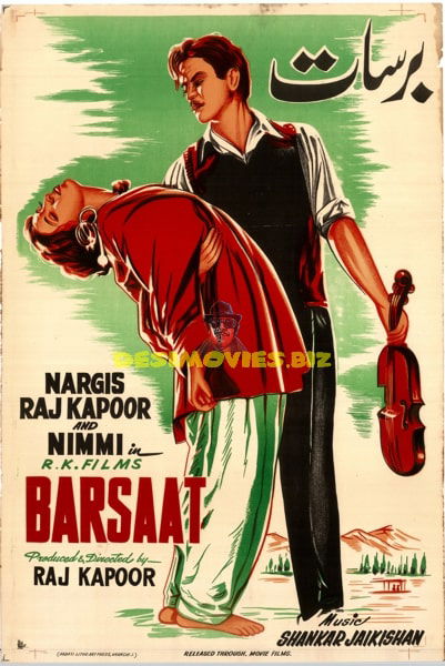 Barsaat - (1949) Original Poster - www.desimovies.biz