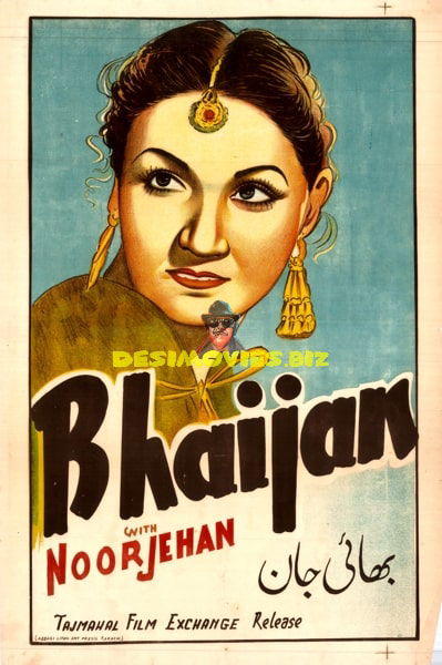 Bhai Jan (1945) Original Poster - www.desimovies.biz