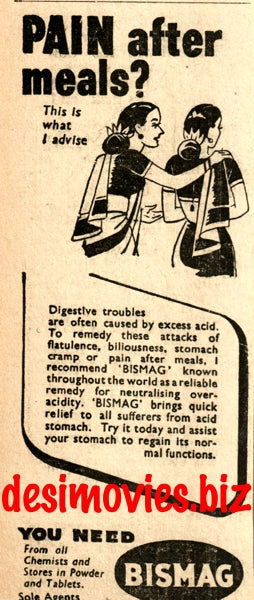 Bismag (1947) Press Advert 1947 - www.desimovies.biz