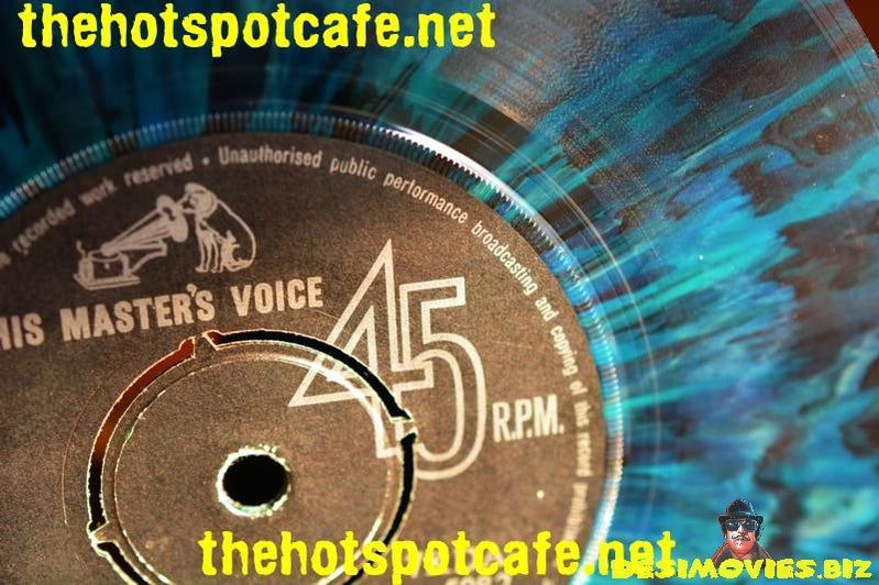 Blue Coloured Vinyl HMV 45 RPM Record - www.desimovies.biz