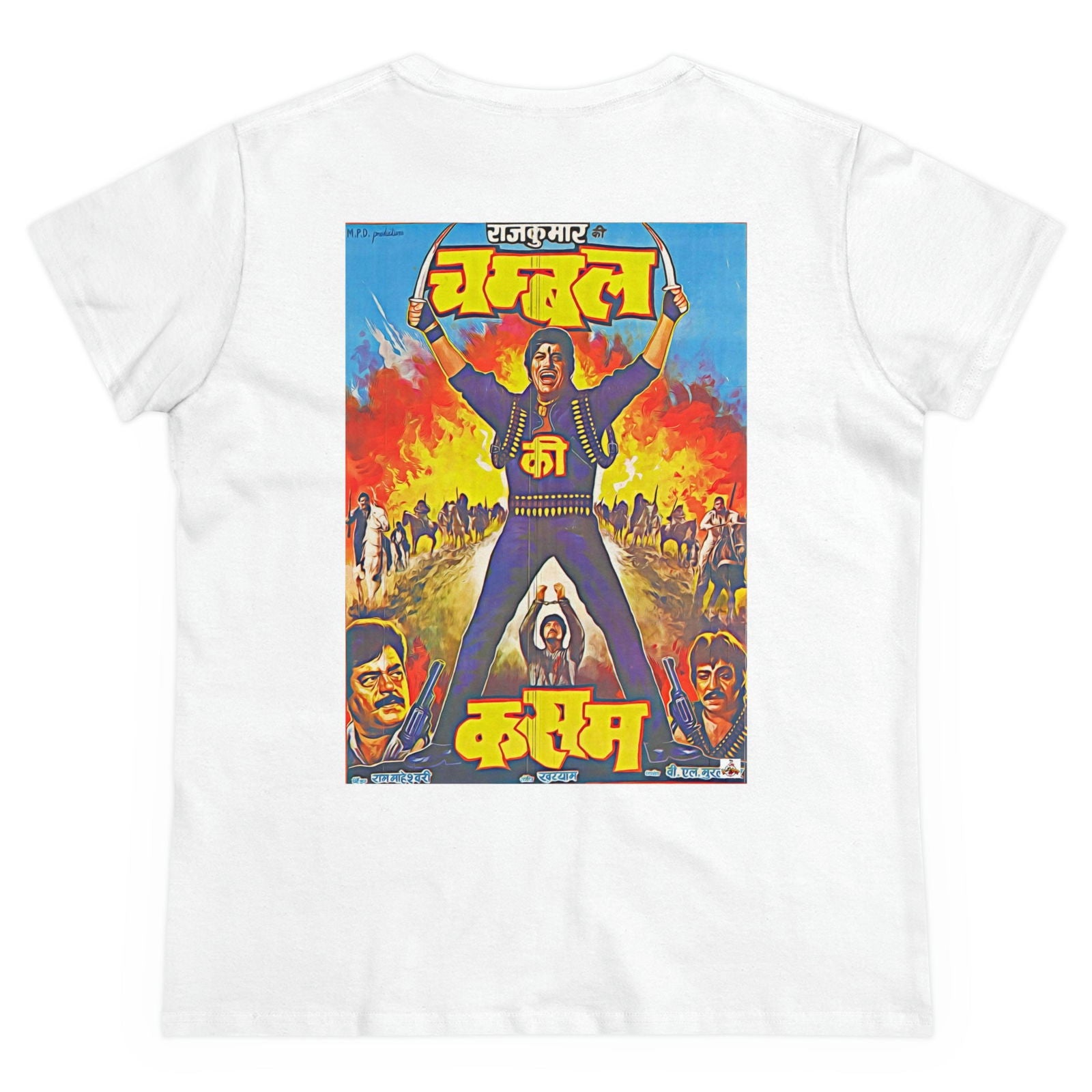 Bulandi & Chambal ki Kasam - Women's Midweight Cotton Tee - www.desimovies.biz