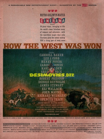 How The West Was Won (1962) Press Ad