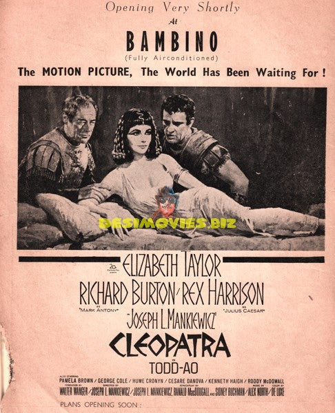 Cleopatra (1963) Press Advert - Bambino Cinema