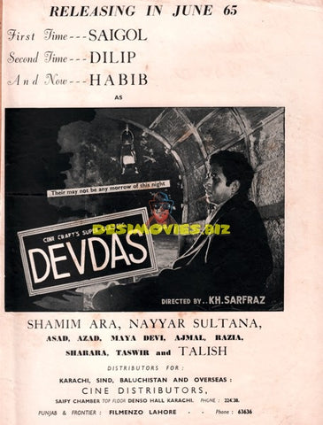 Devdas (1965) Advert