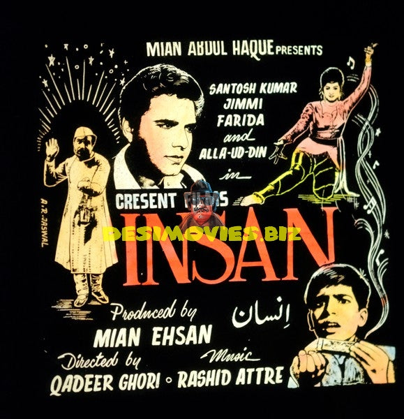 Insan (1966) Glass Slide Advert