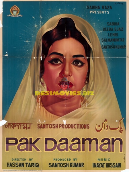 Pak Daman (1969) Original Poster - www.desimovies.biz