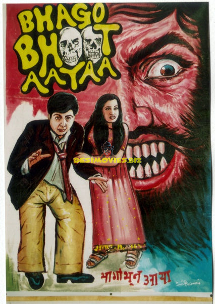 Bhaago Bhoot Aaya  (1985) Hand Painted Poster