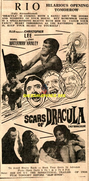 Scars of Dracula Advert (1972)