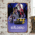Evil Dead — Ash Williams Classic Horror Tin Sign | Sam Raimi Cult Cinema Vintage Art