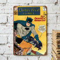 Batman — Vintage Detective Comics Golden Age Art Tin Sign | DC Comics Classic Collectible
