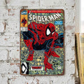Spider-Man Vintage Comic Art | Classic Marvel Superhero Retro Tin Sign
