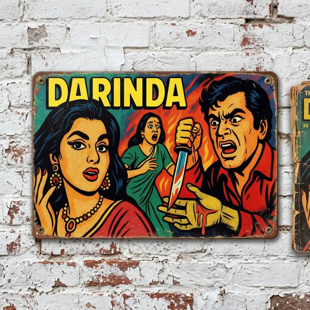 Darinda — Murder, Mystery & Melodrama | Lollywood Classic Suspense Tin Sign