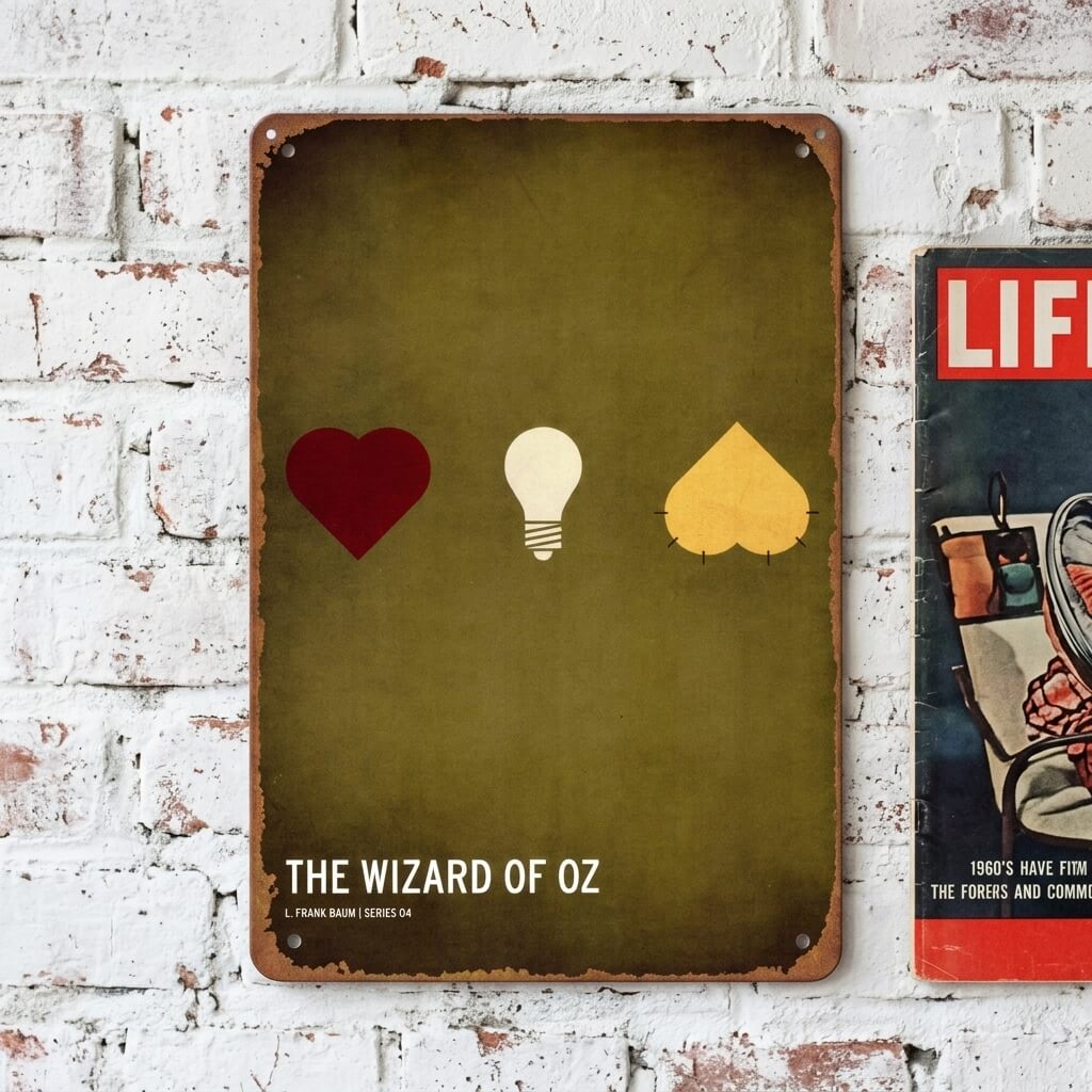 The Wizard of Oz — Alternative Art Poster Tin Sign | Classic Cinema Reimagined