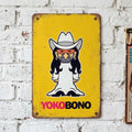 Yoko Bono — Brilliant Pop Culture Fusion Tin Sign | Yoko Ono meets Sonny Bono