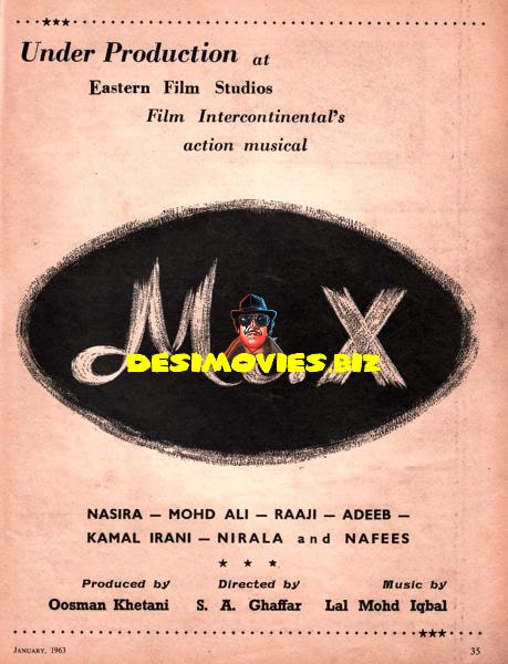 Mr. X (1963) Advert - www.desimovies.biz