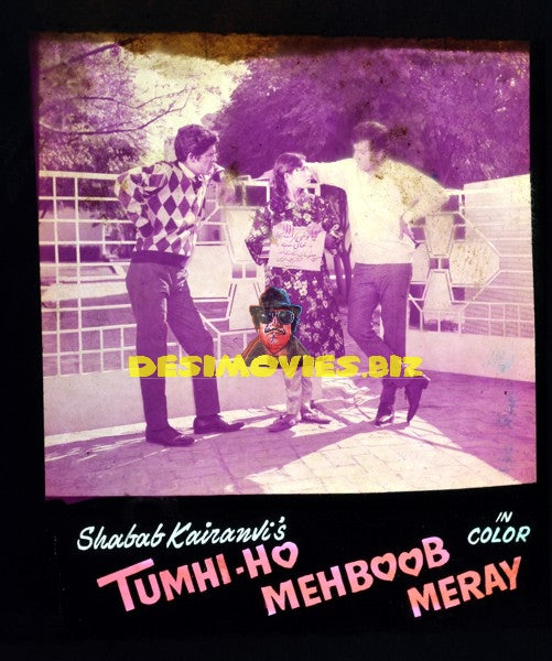 Tum Hi Ho Mehboob Mere (1969) Glass Slide Advert