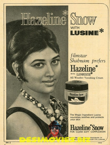 Shabnam - Hazeline Snow Advert (1970)