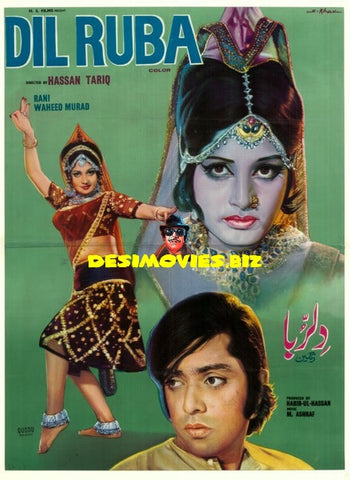 Dil Ruba (1975) Original Poster - www.desimovies.biz