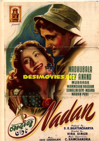Nadan (1951) Original Poster - www.desimovies.biz