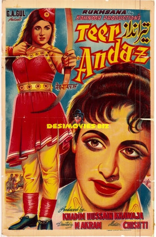 Teer Andaz (1963) Original Poster