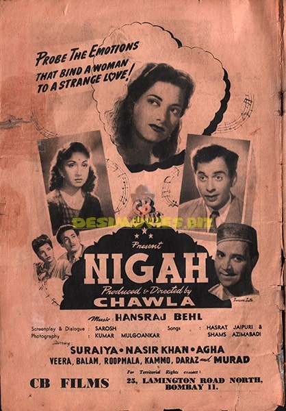 Nigah (1950) Movie Still